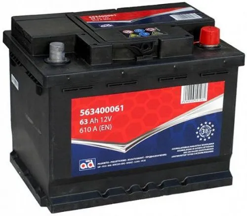 Аккумулятор AD 563400061 63 R+