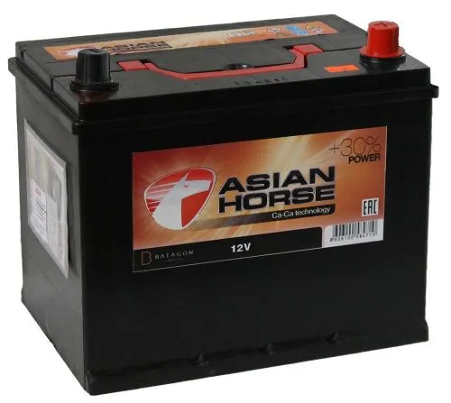 Фото Аккумулятор Asian Horse 95 Ач, 800 А, 12 v, Обратная R+ (0), JIS D31, B13