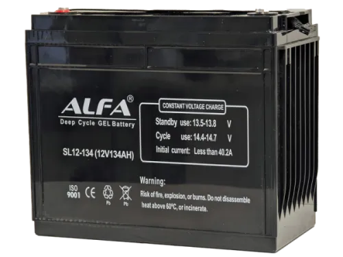 Аккумулятор ALFA Deep Cycle AGM C20 134 Ач, 12 v, Прямая L+ (1) фото