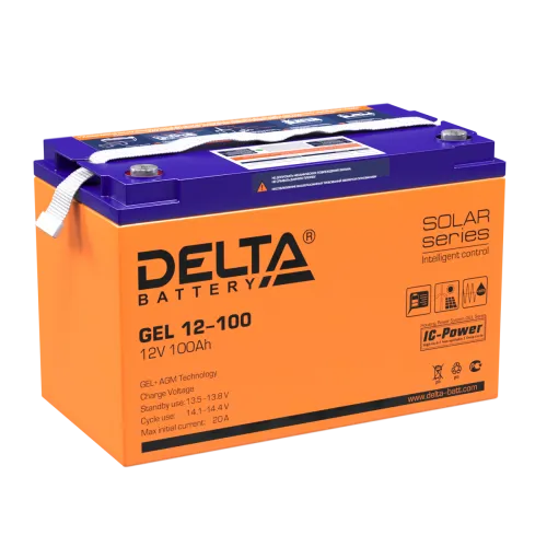 Аккумулятор DELTA GEL AGM 100 Ач, 12 v, Прямая L+ (1) фото