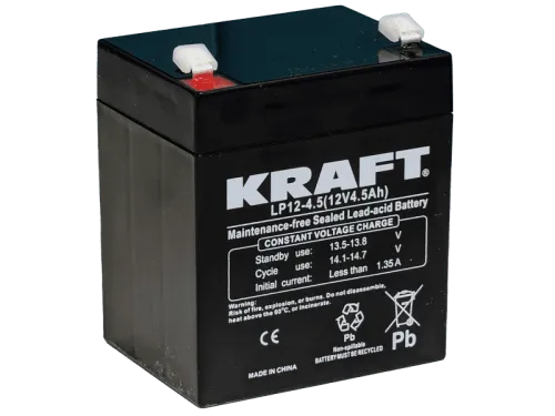 Аккумулятор KRAFT UPS AGM 4.5 Ач, 12 v, Прямая L+ (1) фото