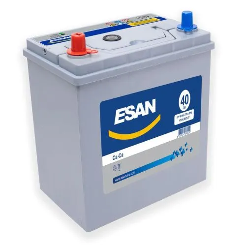 Фото Аккумулятор ESAN 40 Ач, 270 А, 12 v, Прямая L+ (1), JIS B19, B00