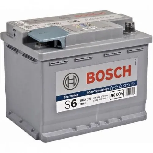 Аккумулятор BOSCH S6 005 AGM 60 R+