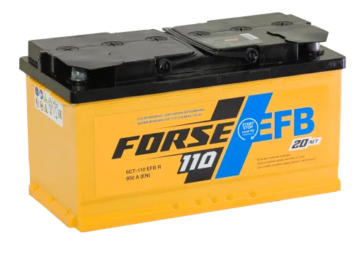 Фото Аккумулятор FORSE EFB 110 Ач, 950 А, 12 v, Обратная R+ (0), DIN L5, B13