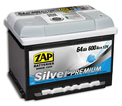 Аккумулятор ZAP SILVER PREMIUM  64 R+