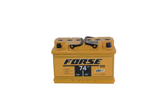 Фото Аккумулятор FORSE 74 Ач низк, 760 А, 12 v, Обратная R+ (0), DIN LB3, B13