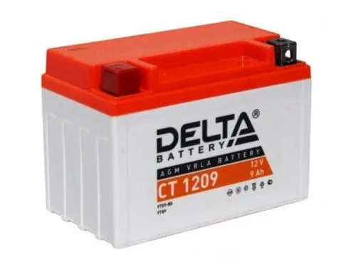 Аккумулятор DELTA YTX9-BS AGM 9 Ач, 135 А, 12 v, Прямая L+ (1) фото