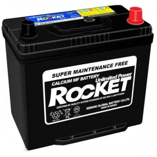 Фото Аккумулятор ROCKET 45 Ач, 430 А, 12 v, Обратная R+ (0), JIS B24, B00