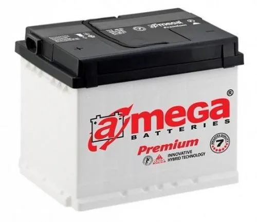 Фото Аккумулятор A-Mega Premium 66 Ач, 610 А, 12 v, Обратная R+ (0), DIN L2, B13