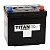 Аккумулятор TITAN 62 Ач, 550 А, 12 v, Обратная R+ (0), JIS D23, B00