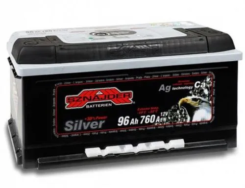 Фото Аккумулятор SZNAJDER Silver 96 Ач, 760 А, 12 v, Обратная R+ (0), DIN LB5, B13