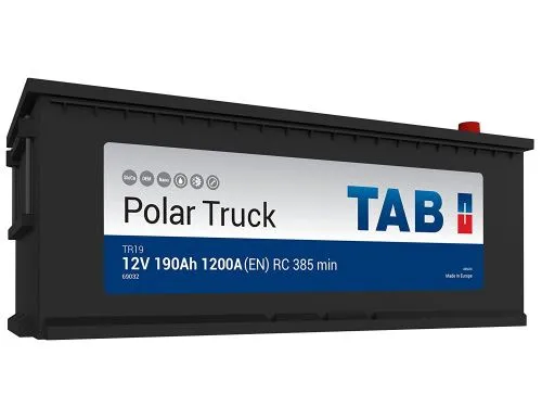 Аккумулятор TAB Polar Truck 190 Ач, 1200 А, 12 v, Обратная L+ (3) euro, D5 (B), B00 фото