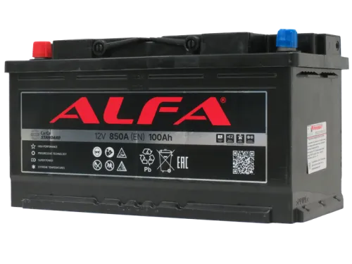 Фото Аккумулятор ALFA Standard 100 Ач, 850 А, 12 v, Прямая L+ (1), DIN L5, B13