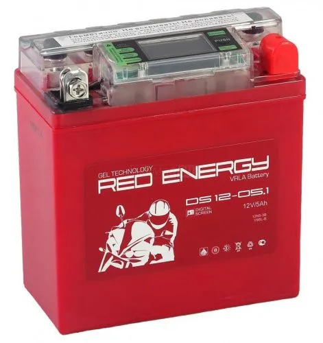 Аккумулятор RED ENERGY AGM 5 Ач, 75 А, 6 v, Обратная R+ (0) фото