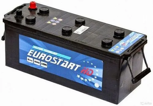 Аккумулятор EUROSTART 190 Ач, 1200 А, 12 v, Прямая R+ (4) rus, D5 (B), B00 фото