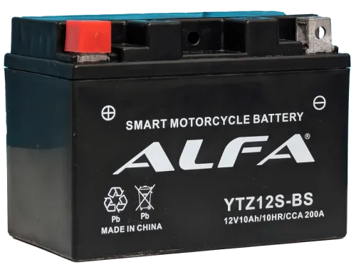 Аккумулятор ALFA YTZ12S-BS AGM 10 Ач, 200 А, 12 v, Прямая L+ (1) фото