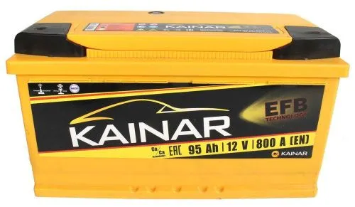 Фото Аккумулятор KAINAR EFB 95 Ач, 800 А, 12 v, Обратная R+ (0), DIN L5, B13