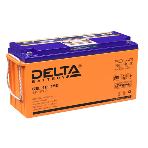 Аккумулятор DELTA GEL AGM 150 Ач, 12 v, Прямая L+ (1) фото