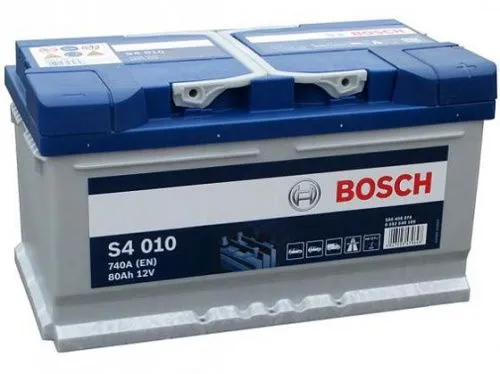 Фото Аккумулятор BOSCH S4 80 Ач, 740 А, 12 v, Обратная R+ (0), DIN LB4, B13