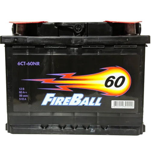 Фото Аккумулятор FIREBALL 60 Ач, 510 А, 12 v, Обратная R+ (0), DIN L2, B13