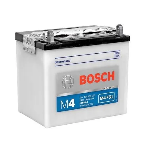 Аккумулятор BOSCH M4 24 Ач, 200 А, 12 v, Прямая L+ (1) фото