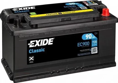 Фото Аккумулятор EXIDE Classic 90 Ач, 720 А, 12 v, Обратная R+ (0), DIN L5, B13