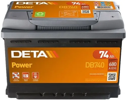 Аккумулятор DETA POWER DB740 74 R+