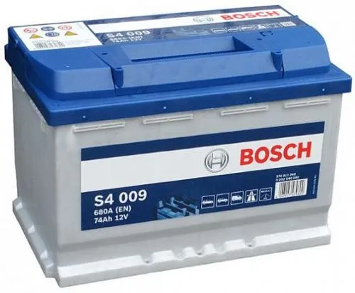 Фото Аккумулятор BOSCH S4 74 Ач, 680 А, 12 v, Прямая L+ (1), DIN L3, B13