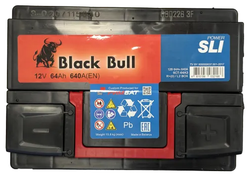Фото BLACK BULL SLI 64 Ач, 640 А, 12v, Обратная R, L2