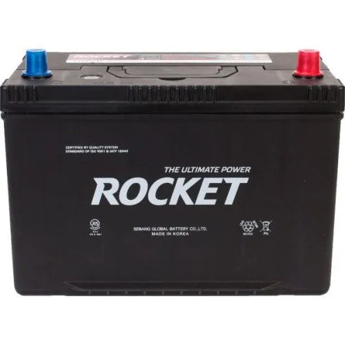 Фото Аккумулятор ROCKET 100 Ач, 870 А, 12 v, Обратная R+ (0), JIS D31, B13