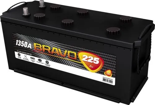 Аккумулятор BRAVO 225 Ач, 1350 А, 12 v, Обратная L+ (3) euro, D6 (C), B00 фото
