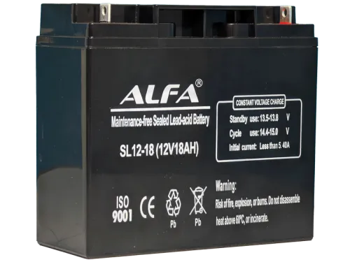 Аккумулятор ALFA UPS AGM 18 Ач, 12 v, Обратная R+ (0) фото