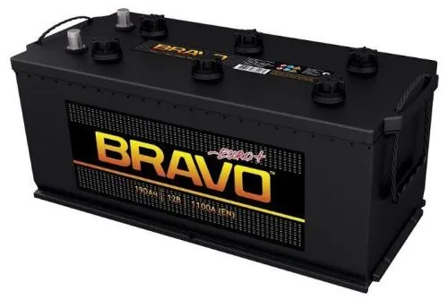Аккумулятор BRAVO 190 Ач, 1100 А, 12 v, Обратная L+ (3) euro, D5 (B), B00 фото