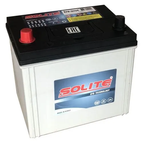 Фото Аккумулятор SOLITE EFB 70 Ач, 730 А, 12 v, Прямая L+ (1), JIS D23, B00