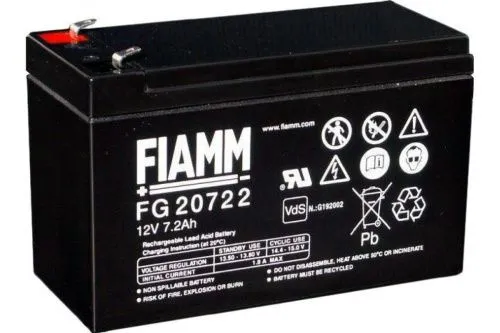 Аккумулятор FIAMM AGM 7.2 Ач, 12 v, Прямая L+ (1) фото