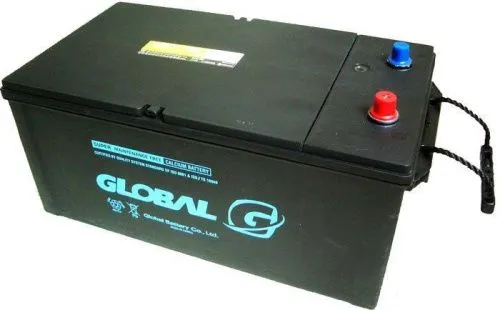 Аккумулятор GLOBAL 230 Ач, 1300 А, 12 v, Обратная L+ (3) euro, D6 (C), B00 фото