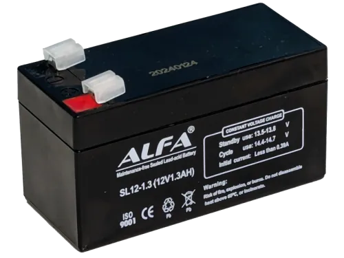 Аккумулятор ALFA UPS AGM 1.3 Ач, 12 v, Обратная R+ (0) фото