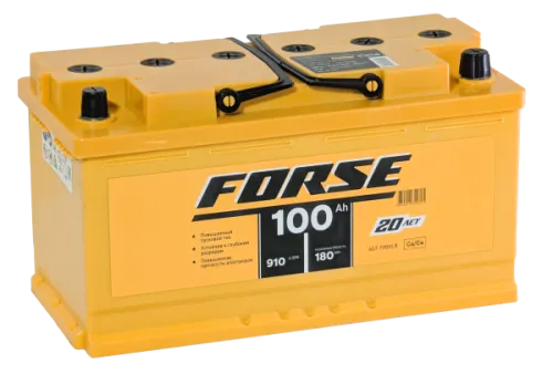Фото Аккумулятор FORSE 100 Ач, 910 А, 12 v, Обратная R+ (0), DIN L5, B13