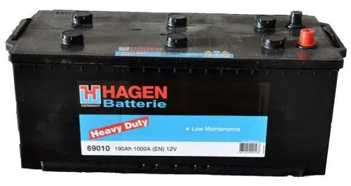 Аккумулятор HAGEN 190 Ач, 1000 А, 12 v, Обратная L+ (3) euro, D5 (B), B00 фото