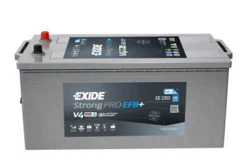 Аккумулятор EXIDE StrongPro EFB 235 Ач, 1200 А, 12 v, Обратная L+ (3) euro, D6 (C), B00 фото