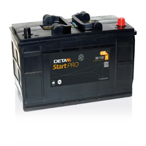 Фото Аккумулятор DETA StartPRO 110 Ач, 750 А, 12 v, Обратная R+ (0), D3, B00