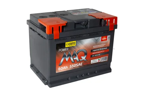 Фото Аккумулятор POWERMAQ 60 Ач, 550 А, 12 v, Обратная R+ (0), DIN L2, B13