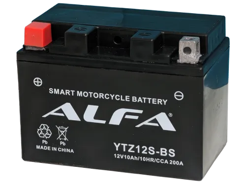 Аккумулятор ALFA YTZ12S-BS AGM 10 Ач, 200 А, 12 v, Прямая L+ (1) фото