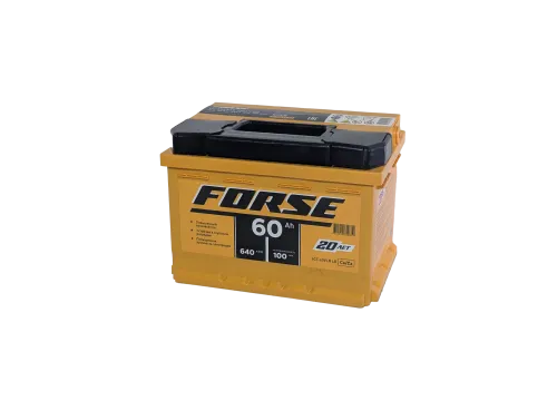 Фото Аккумулятор FORSE 60 Ач низк, 640 А, 12 v, Обратная R+ (0), DIN LB2, B13