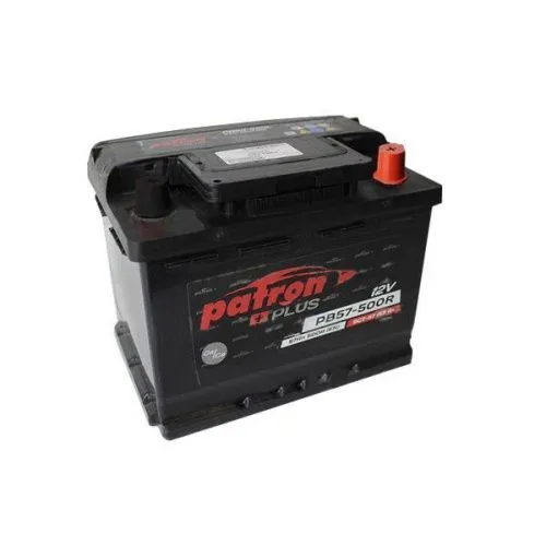 Фото Аккумулятор PATRON Plus 57 Ач, 500 А, 12 v, Обратная R+ (0), DIN L2, B13