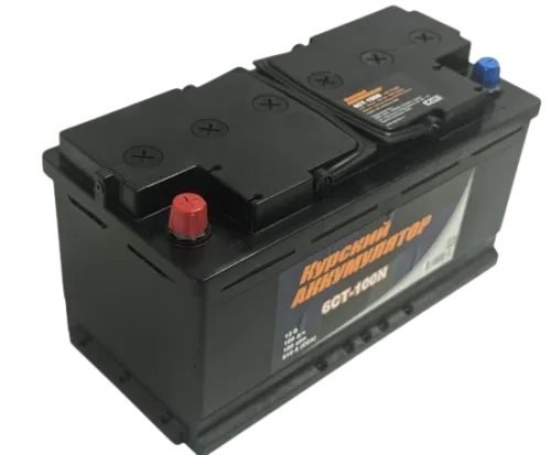 Фото Аккумулятор КУРСКИЙ АККУМУЛЯТОР 100 Ач, 810 А, 12 v, Прямая L+ (1), DIN L5, B13