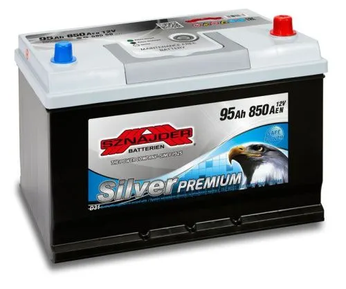 Фото Аккумулятор ZAP Silver Premium 95 Ач, 850 А, 12 v, Обратная R+ (0), JIS D31, B13