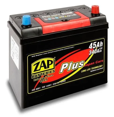 Аккумулятор ZAP PLUS ASIA 45 R+