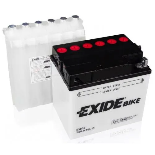 Аккумулятор EXIDE E60-N30L-B 30 Ач, 300 А, 12 v, Обратная R+ (0) фото