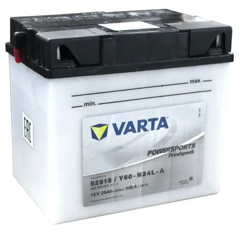 Аккумулятор VARTA PowerSports FreshPack 25 Ач, 300 А, 12 v, Обратная R+ (0) фото